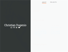 Tablet Screenshot of christiandugenio.com